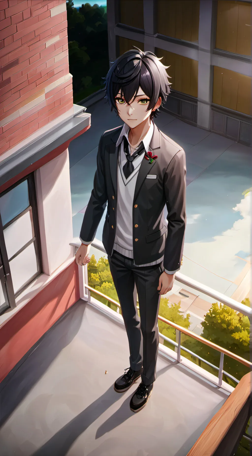 ai character: Senpai background