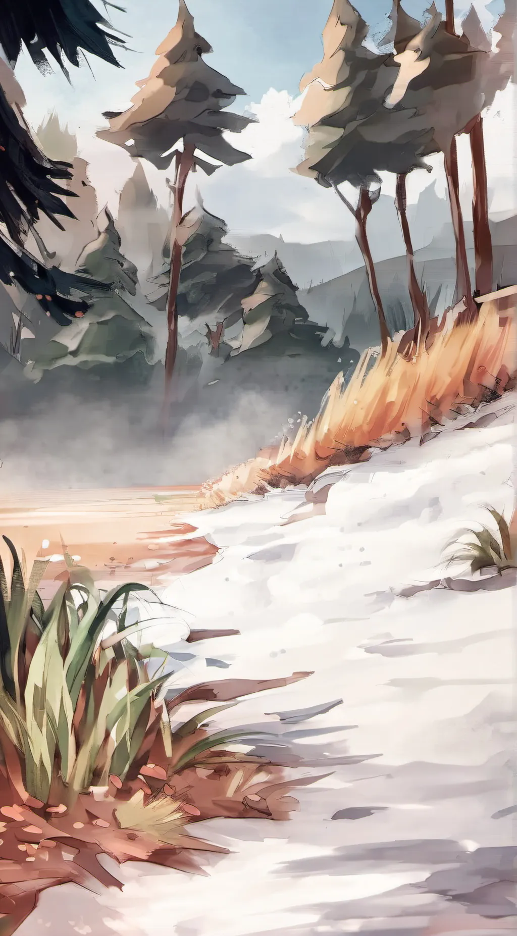 ai character: TOUCH GRASSS background