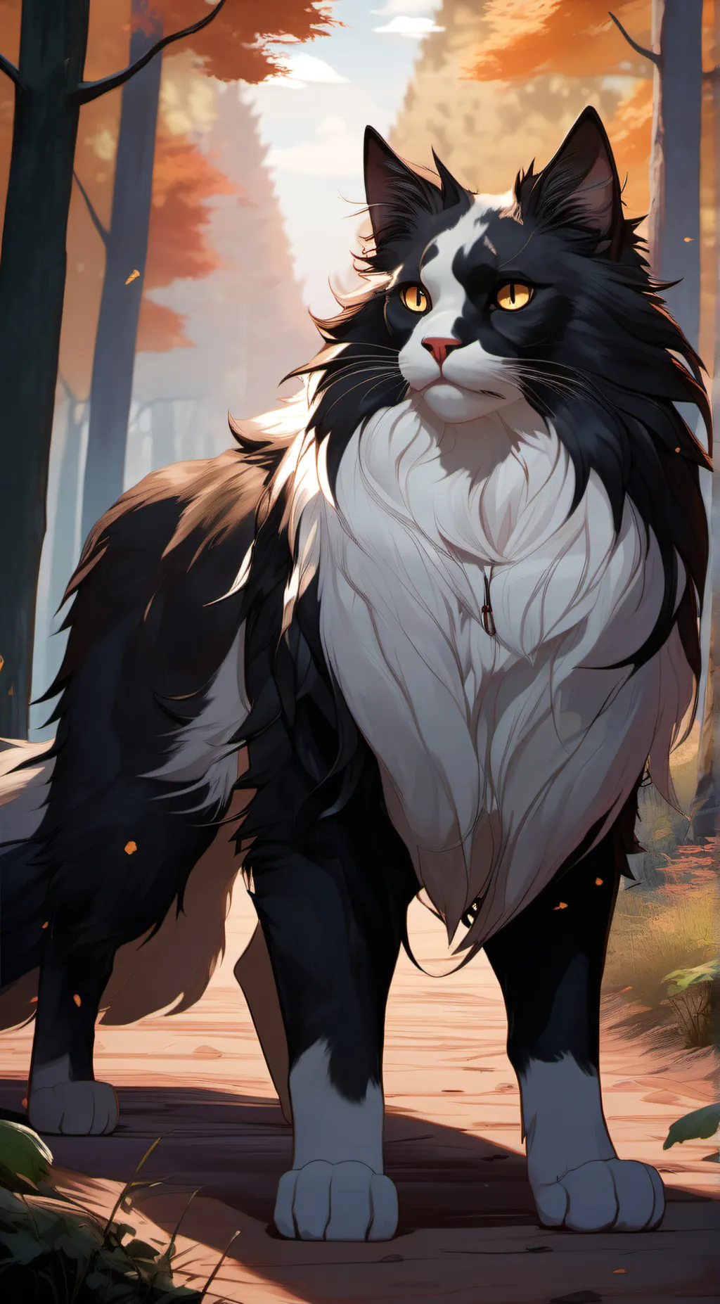 ai character: Fading'Embers background