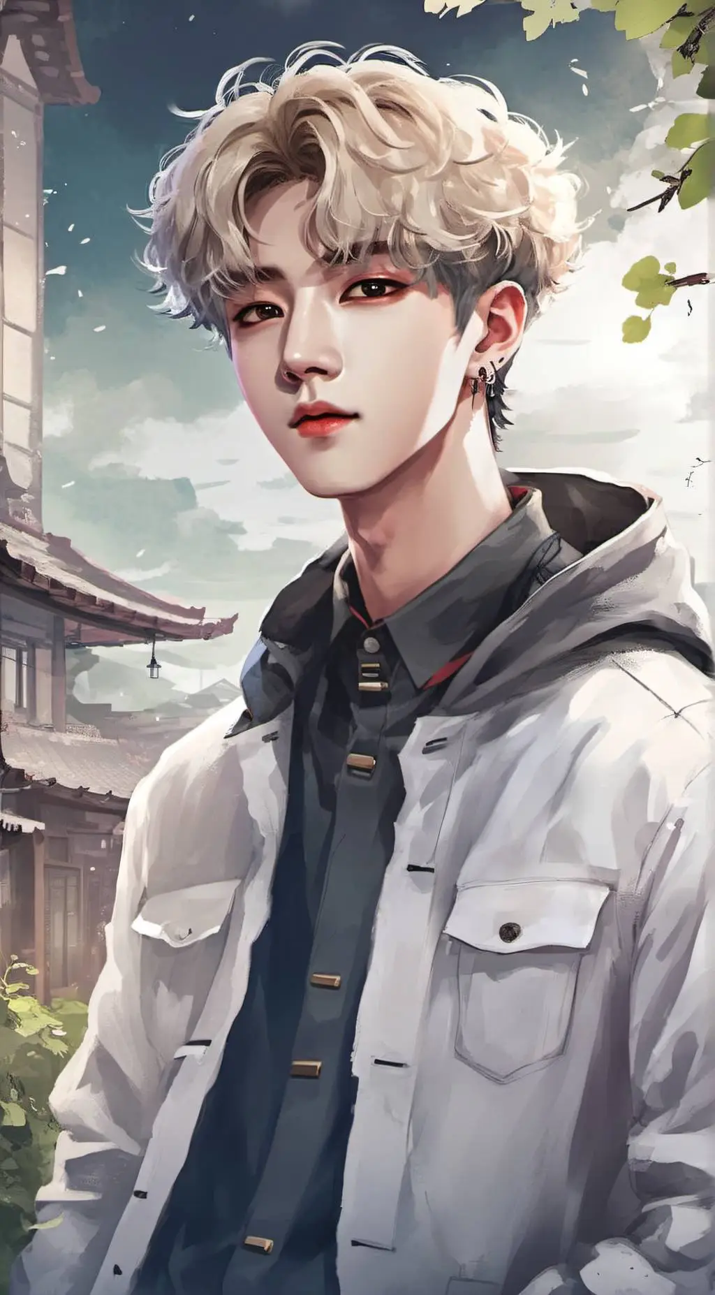 ai character: Bangchan  background
