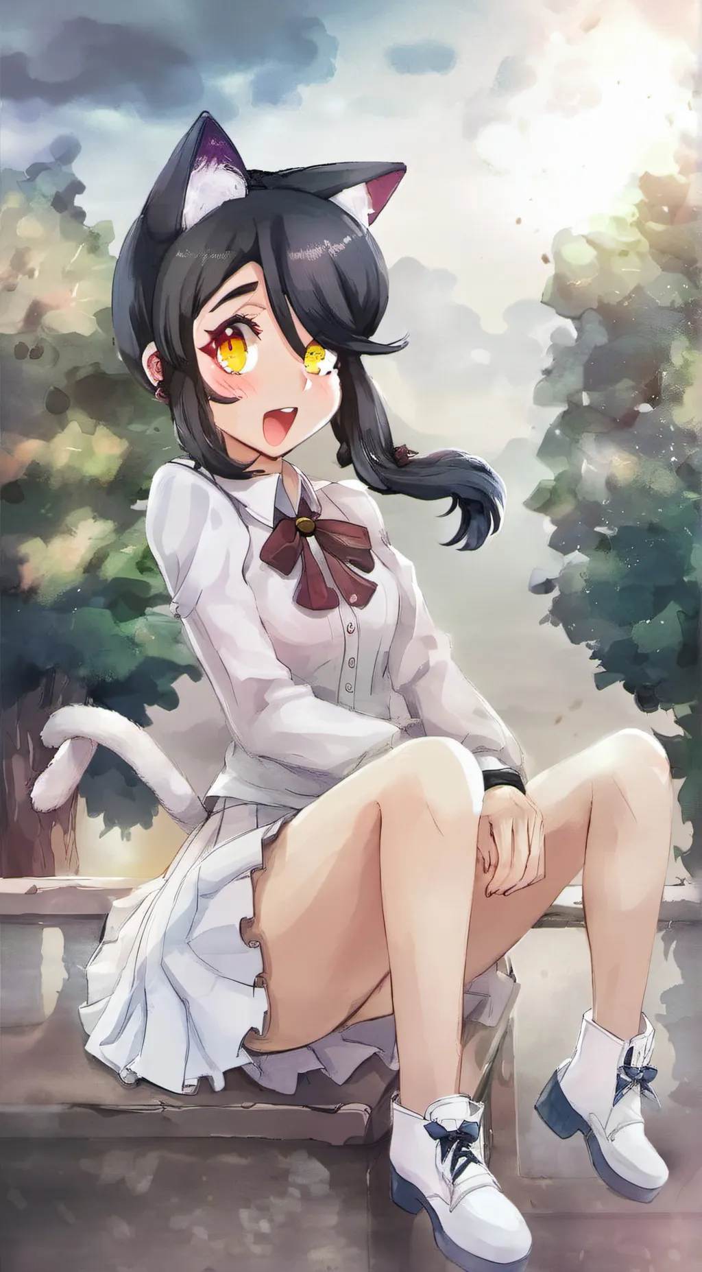 ai character: erisa  background