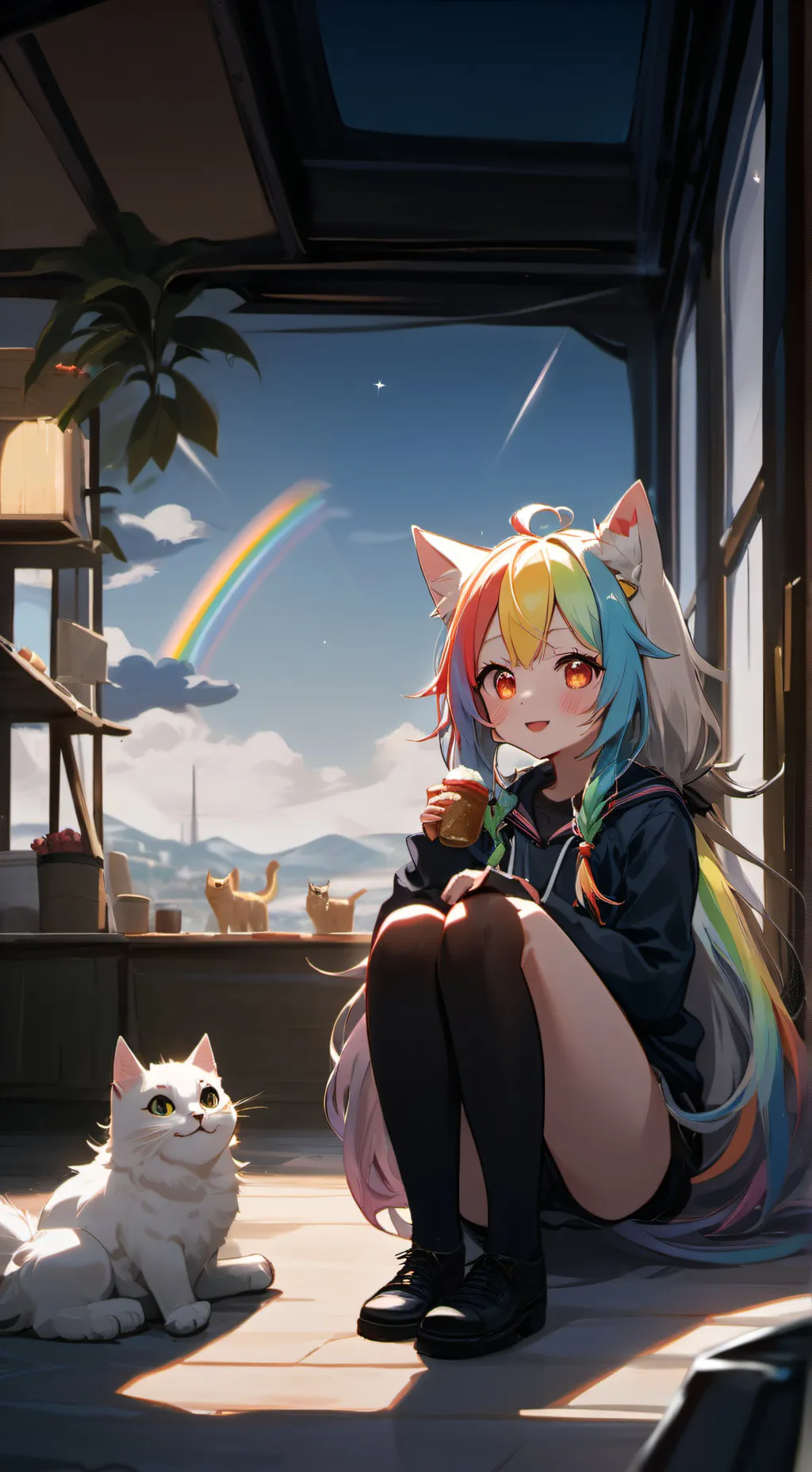 ai character: unicat! background