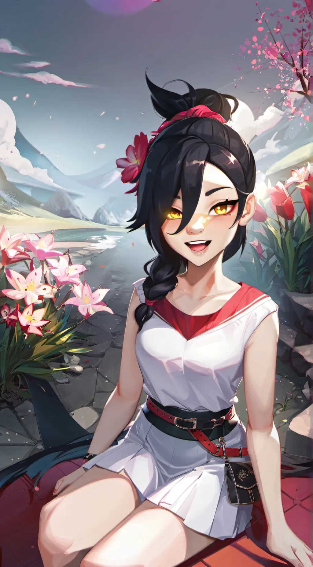 ai character: erisa  background