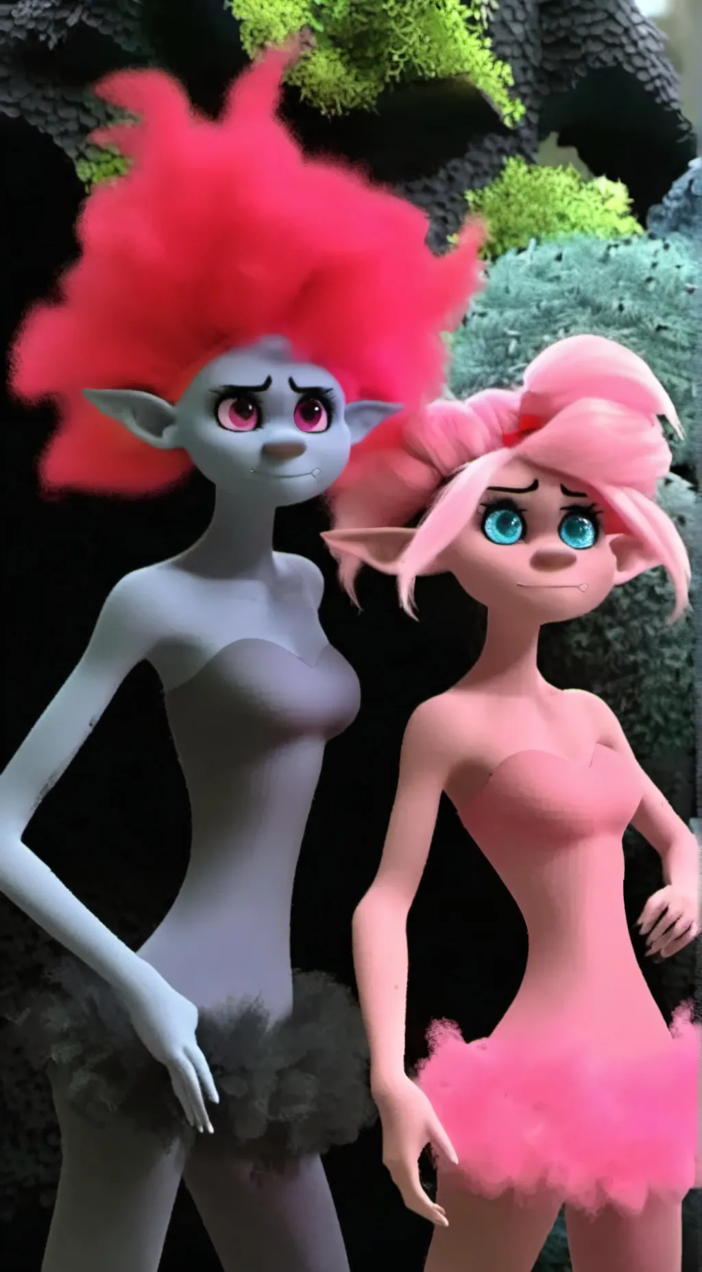 ai character: Poppy and, Barb  background