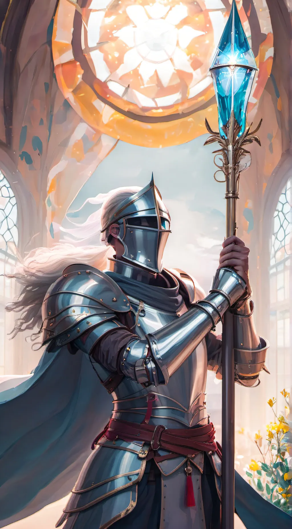 ai character: The Glass Knight  background