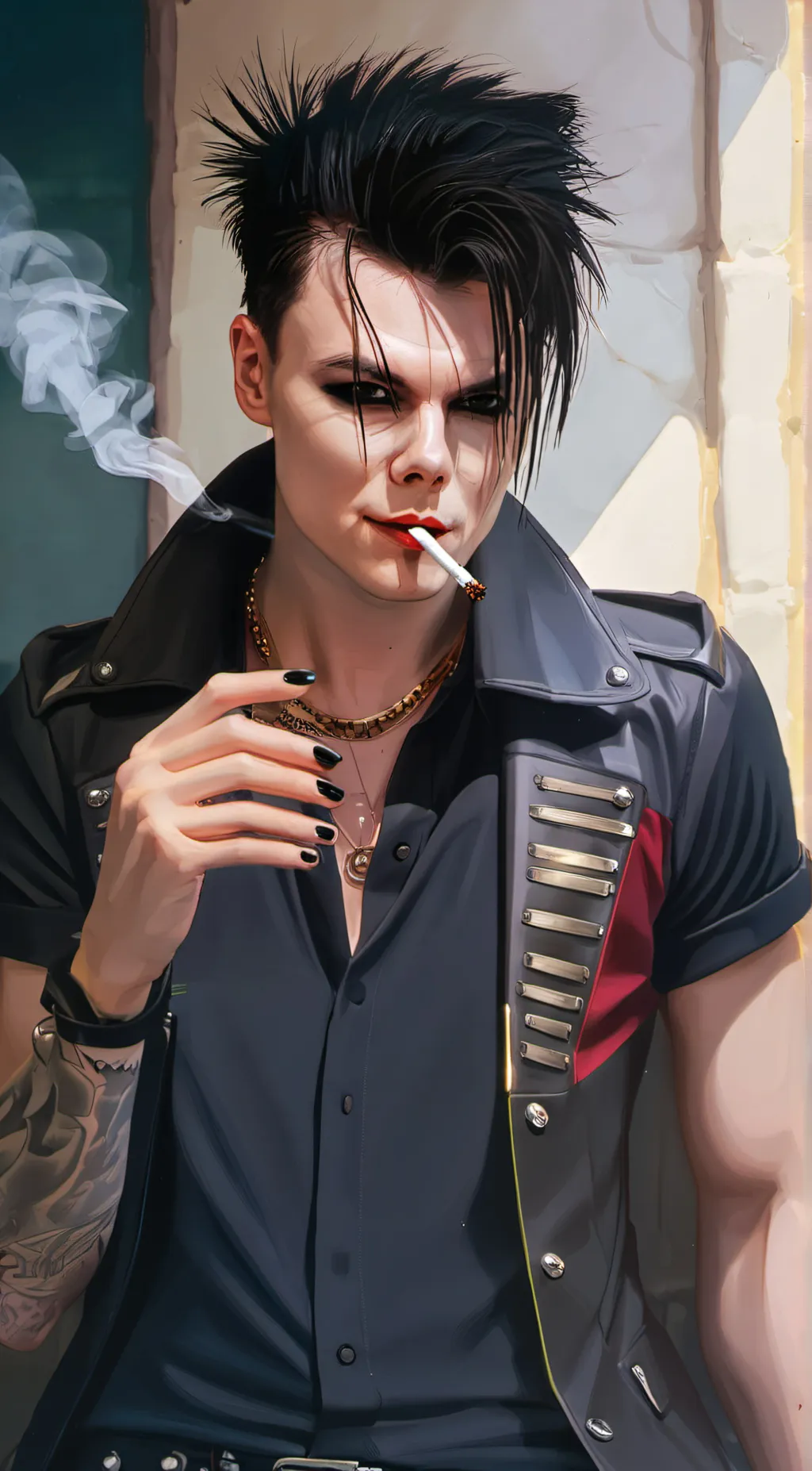 ai character: yungblud background