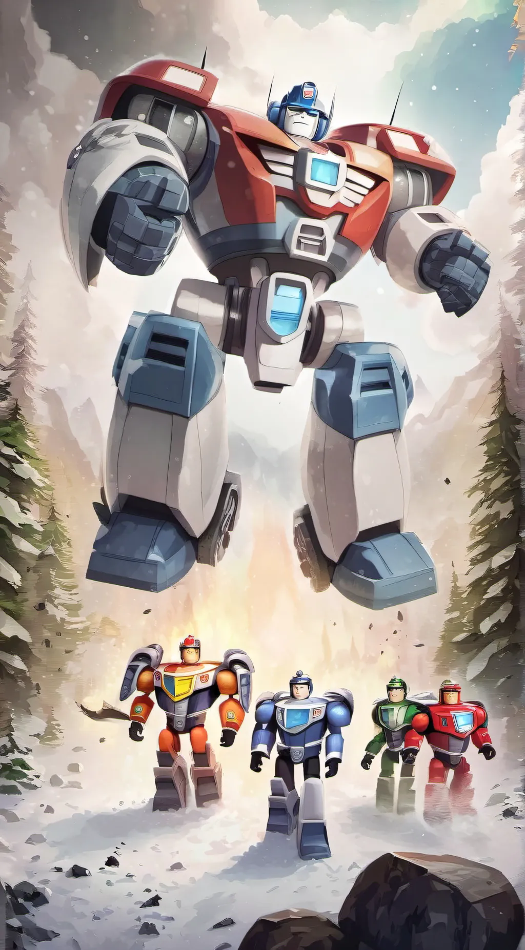 ai character: Rescue bots background