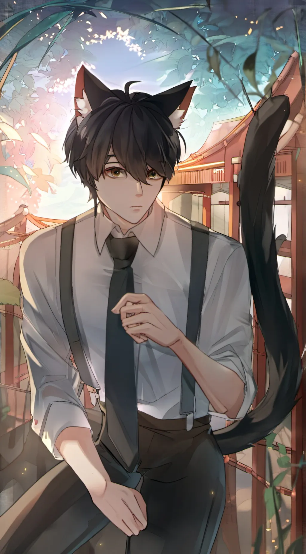 ai character: Oliver  background