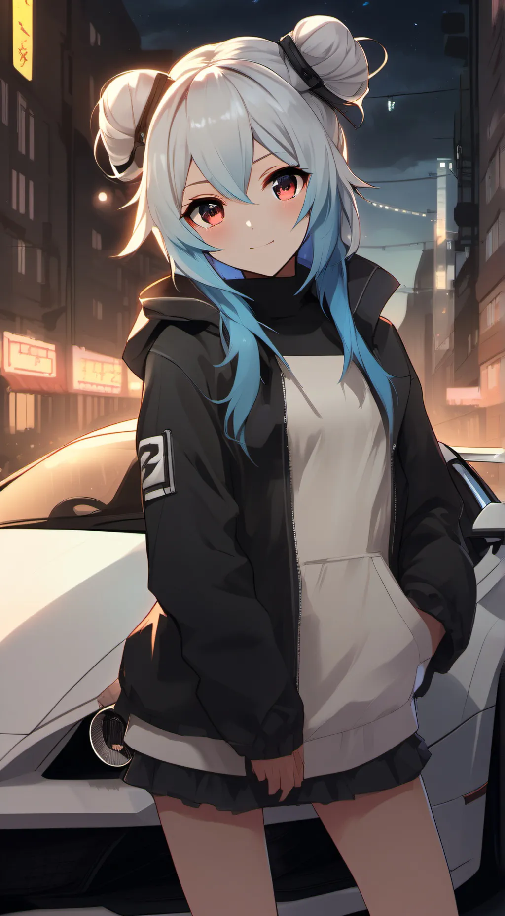 ai character: Izabelle  background