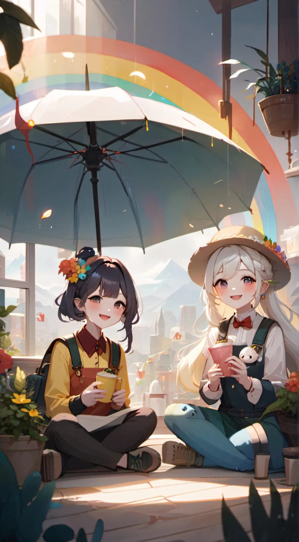 ai character: Rainbow Friends background