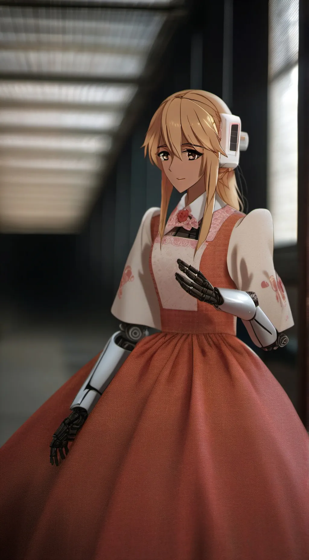 ai character: violet evergarden background