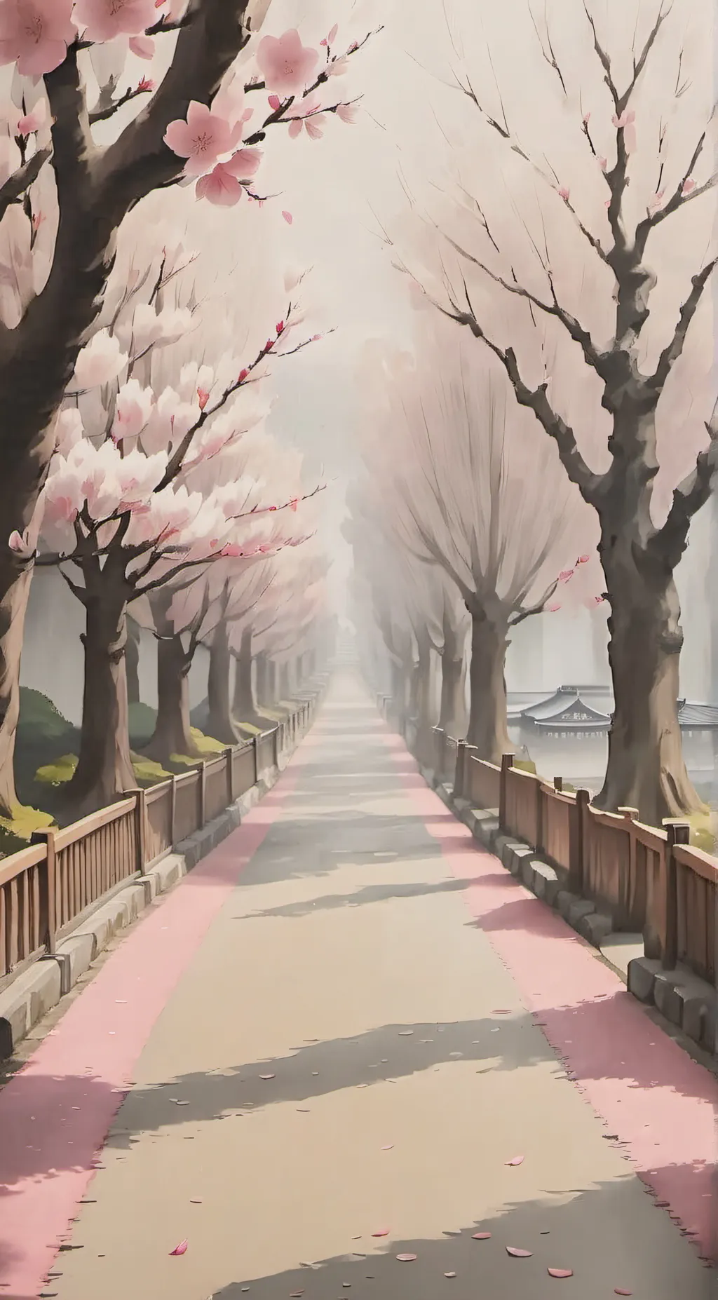 ai character: Just a walkway background