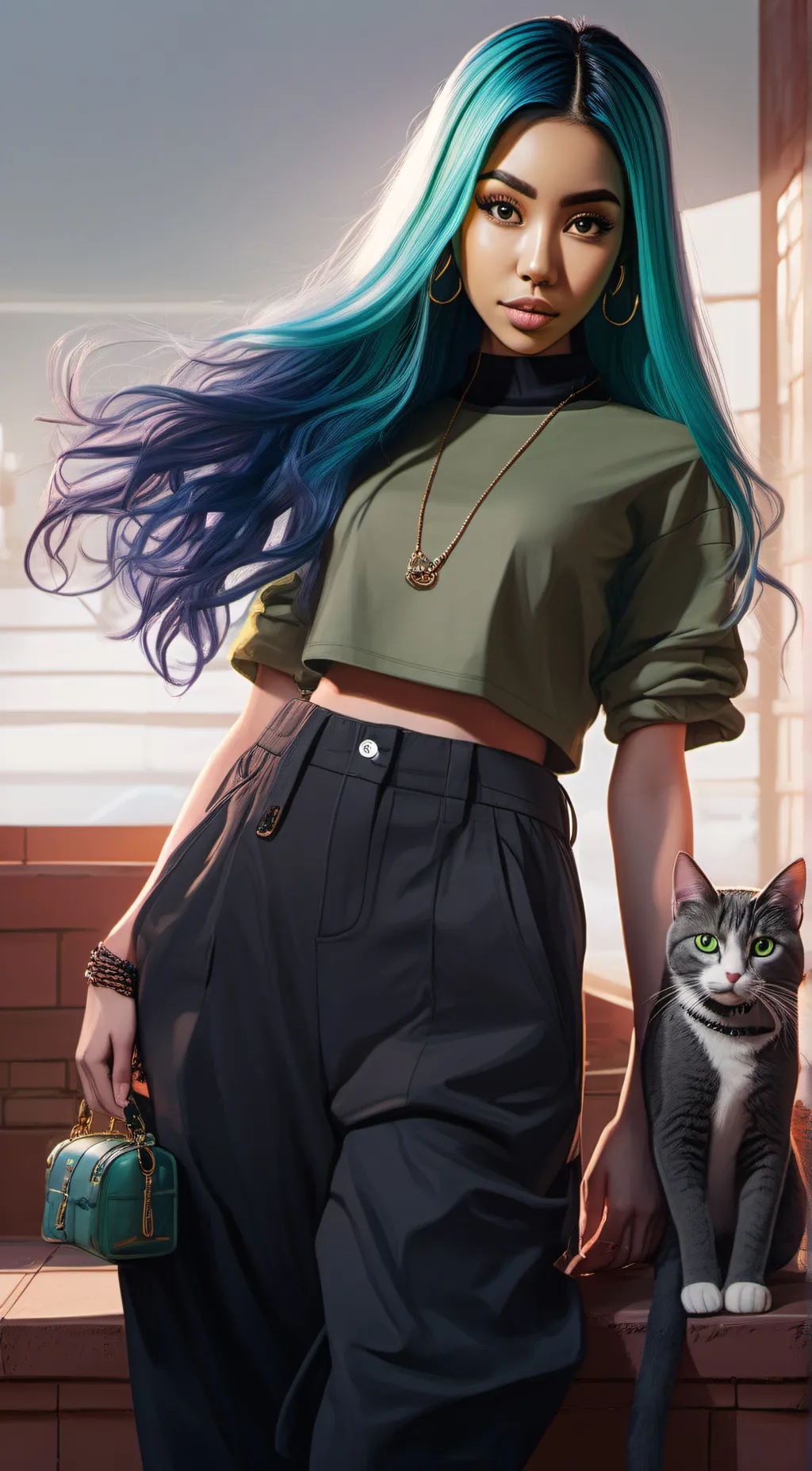 ai character: nicky background