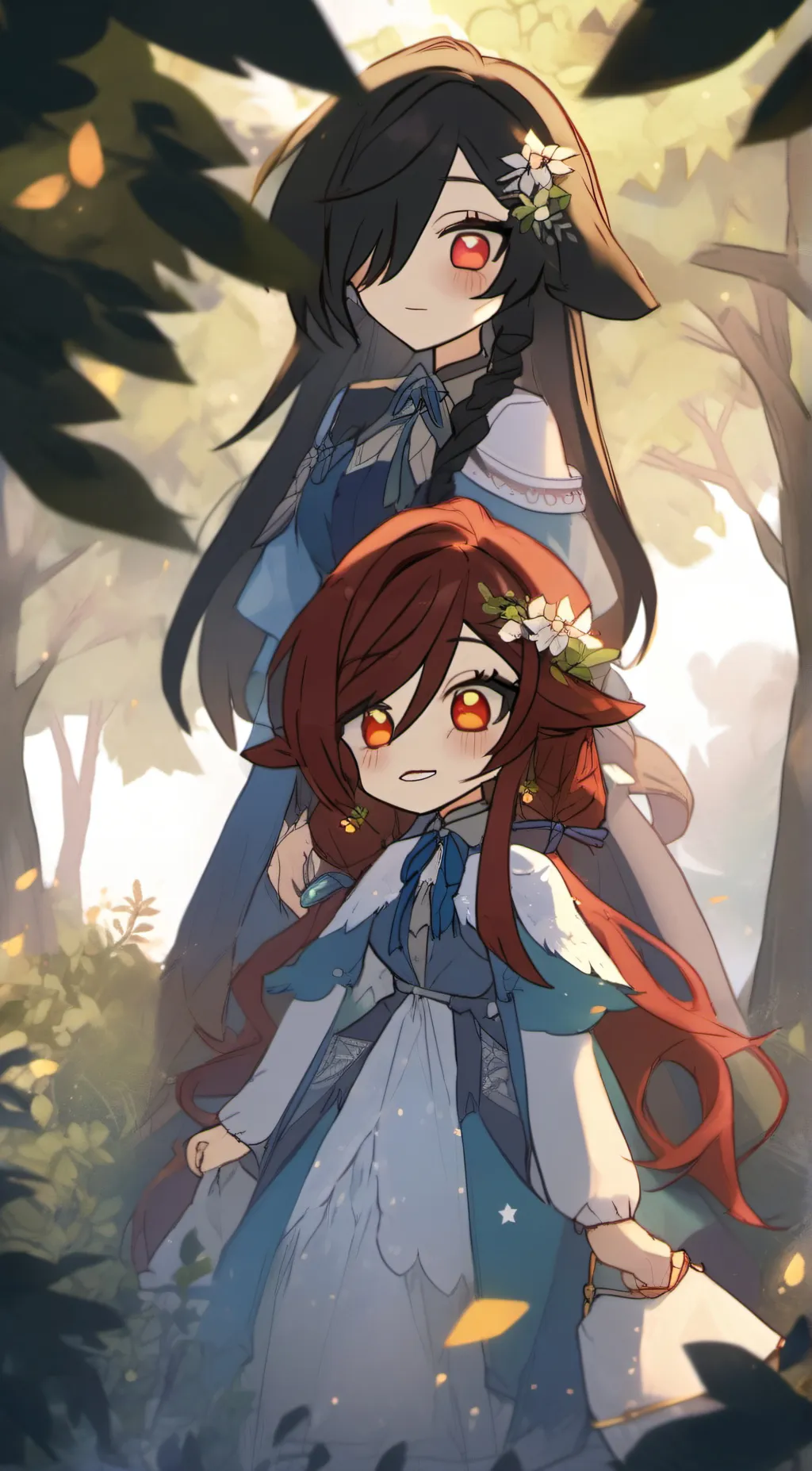 ai character: Olivia and Mia background