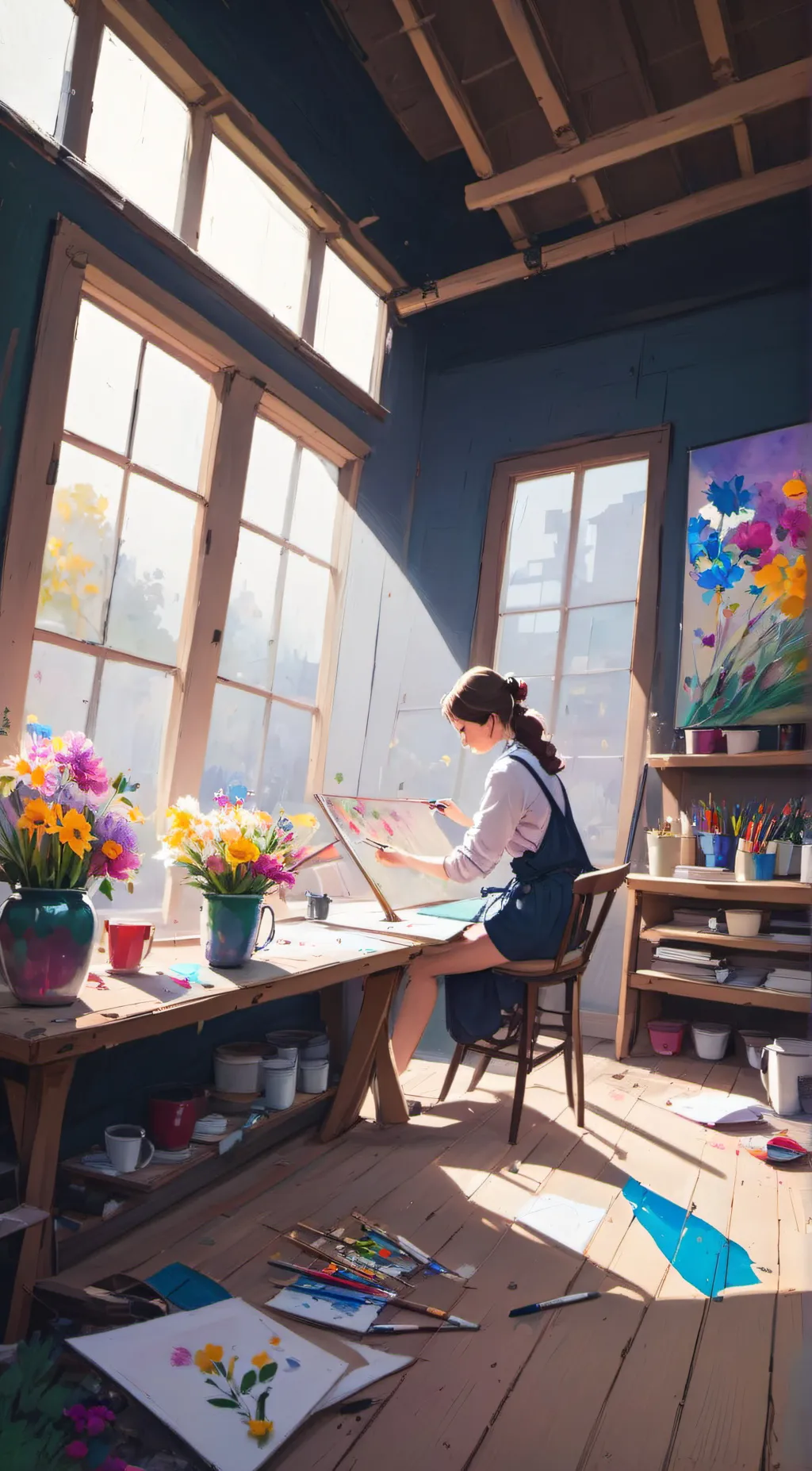 ai character: sarah background