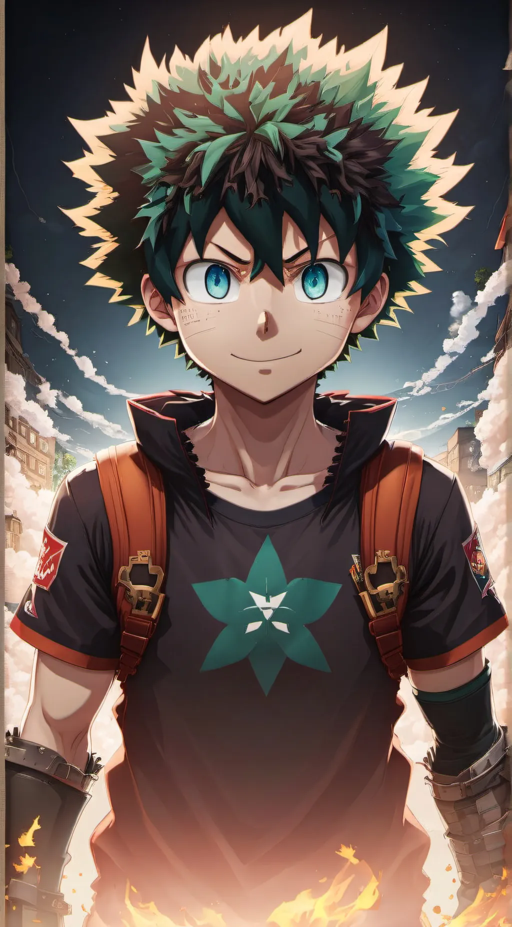 ai character: Deku background