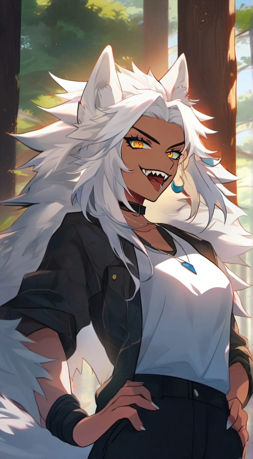 ai character: timber background