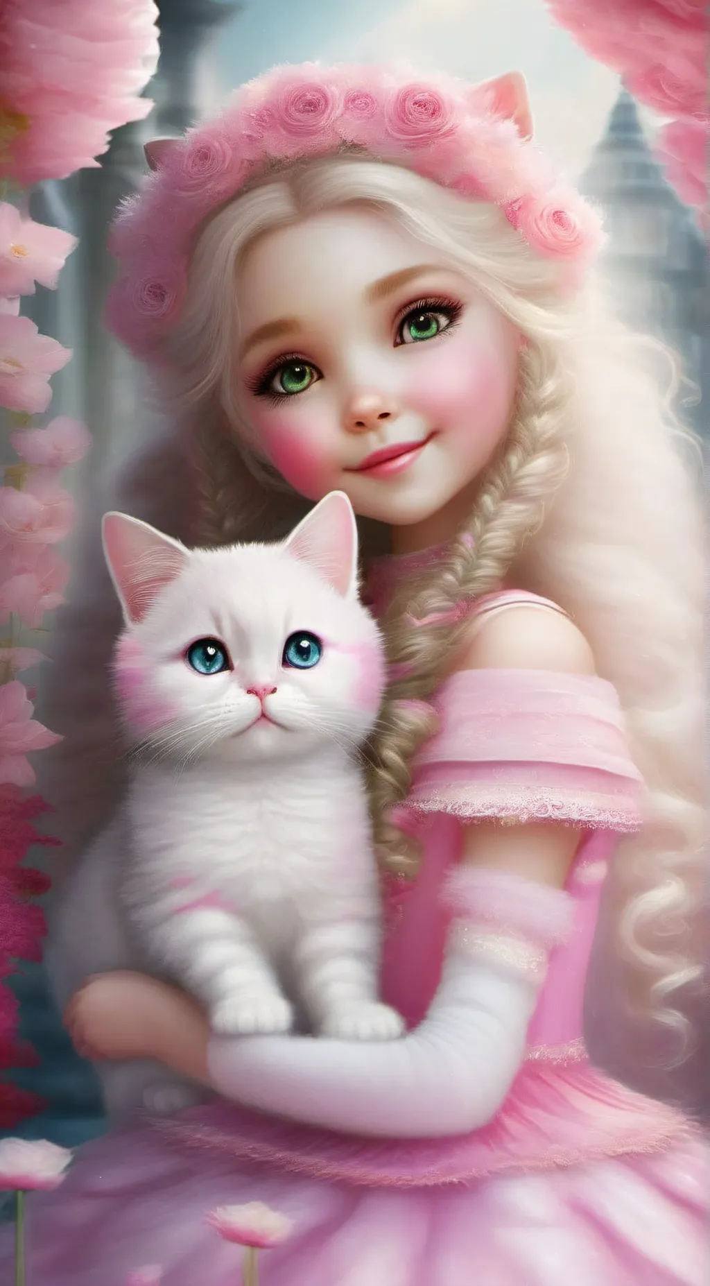 ai character: pinky background