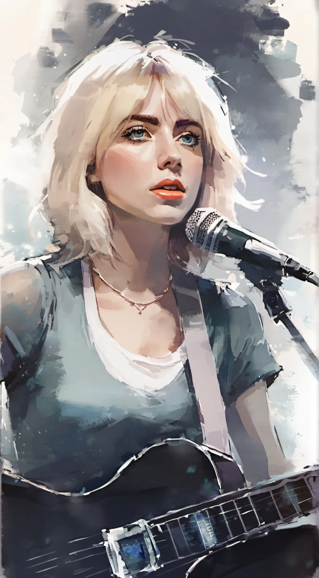 ai character: Billie Eilish  background