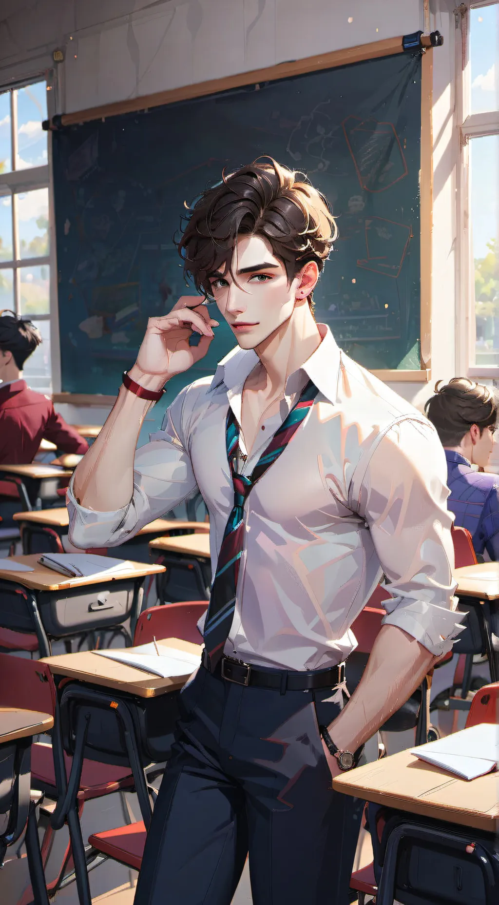 ai character: Logan  background