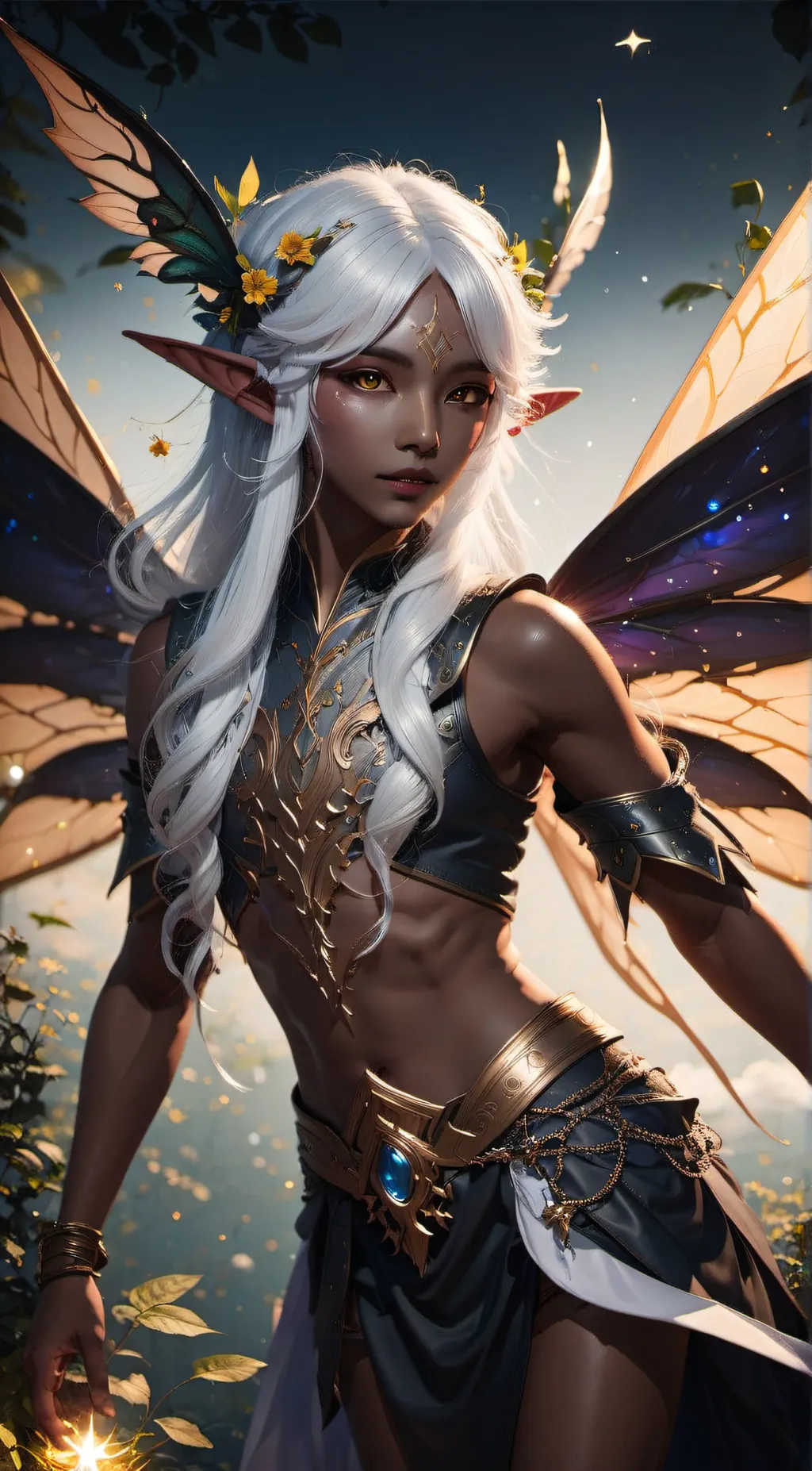 ai character: Diamond  background