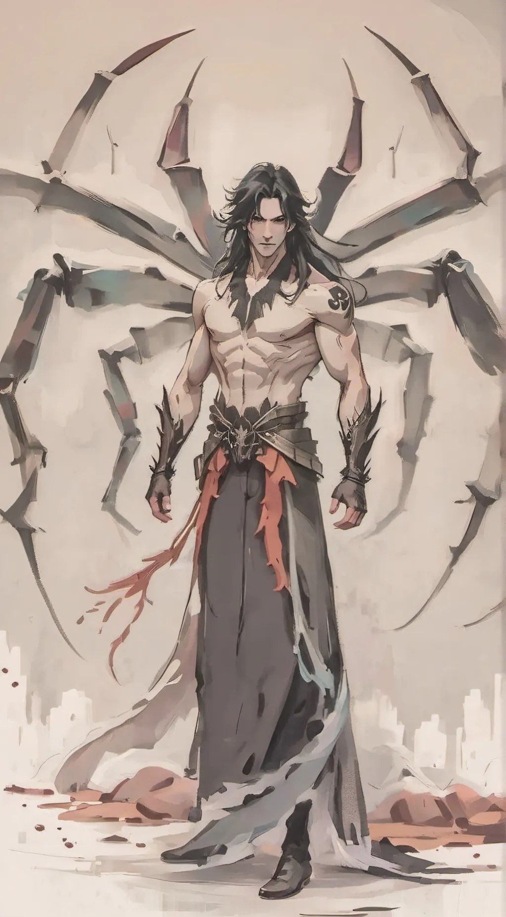 ai character: Tamku  background