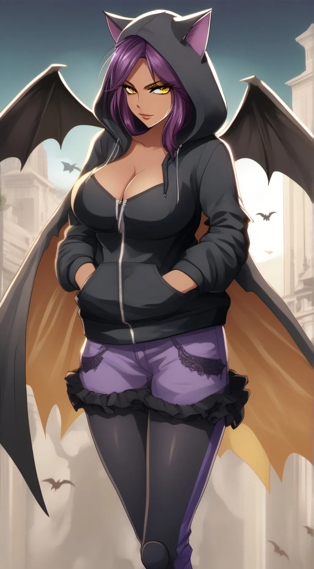 ai character: Halloween  background