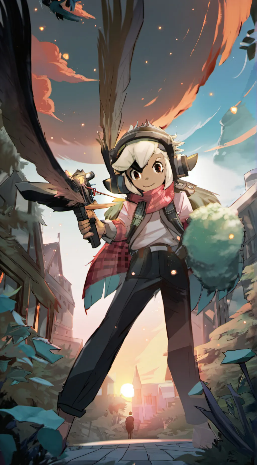 ai character: uzi background