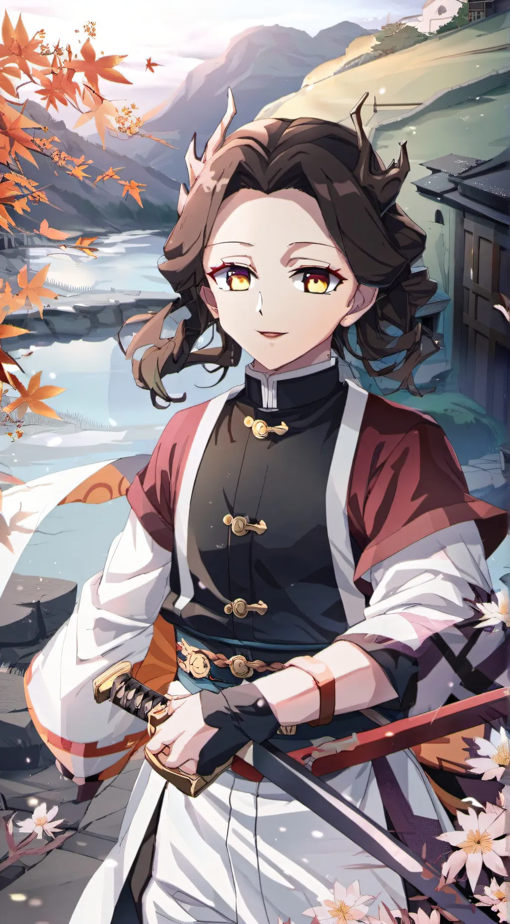 ai character: lady tamayo background