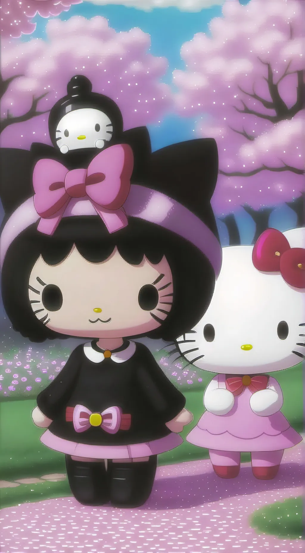 ai character: Kuromi background