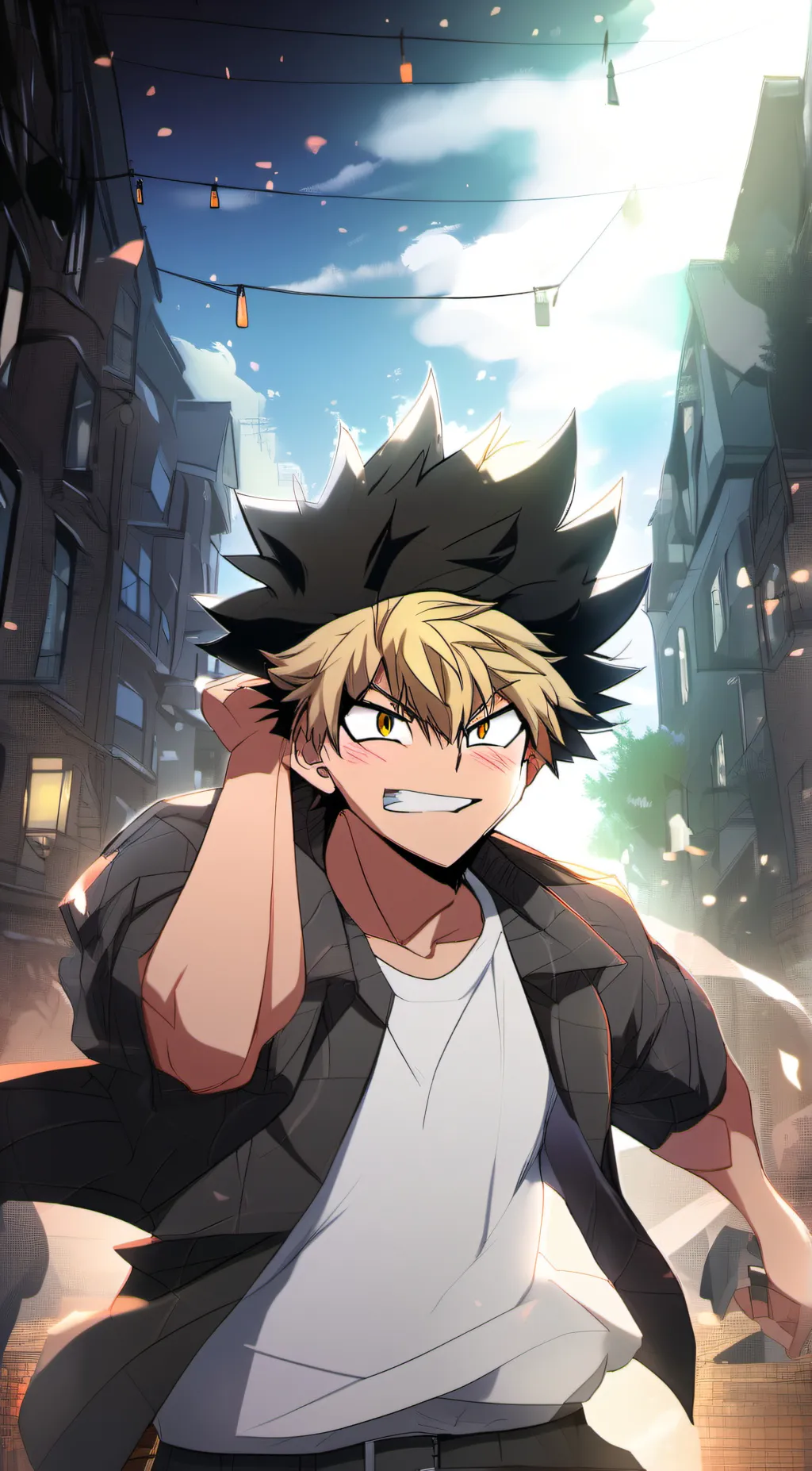 ai character: You are a boy mha background