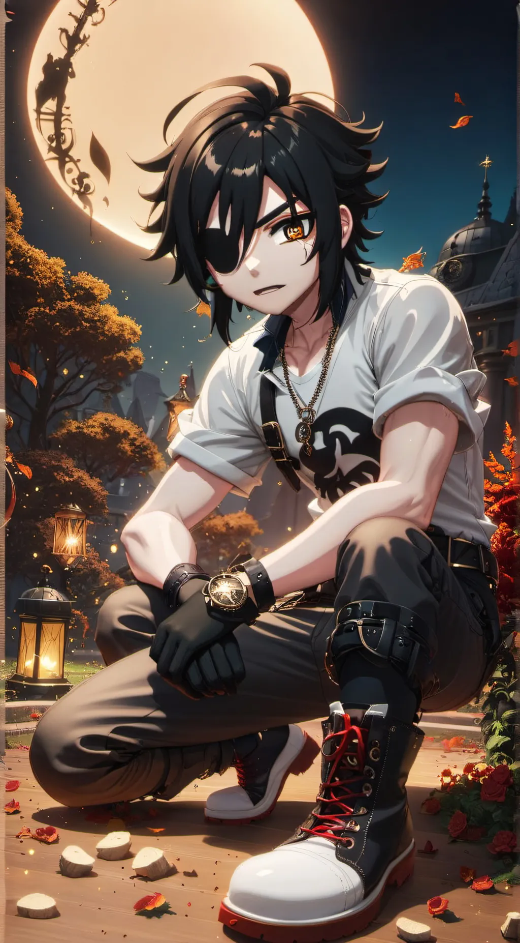 ai character: A New Band Member  background