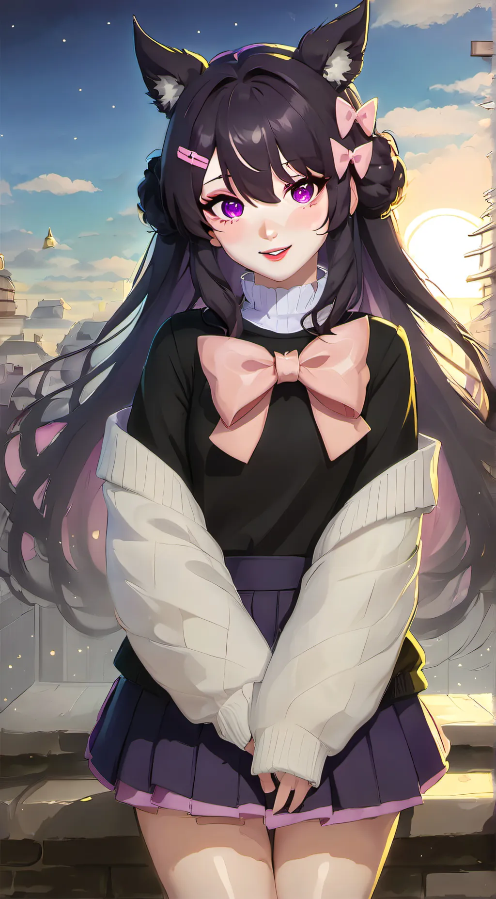 ai character: Kuromi background