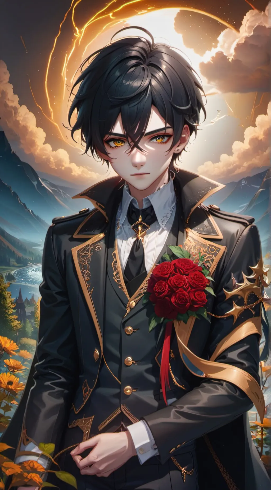 ai character: Storm  background