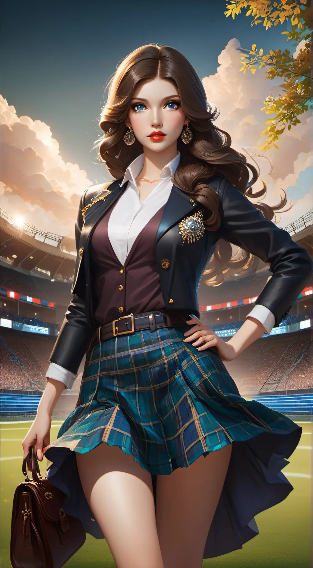 ai character: crystal  background