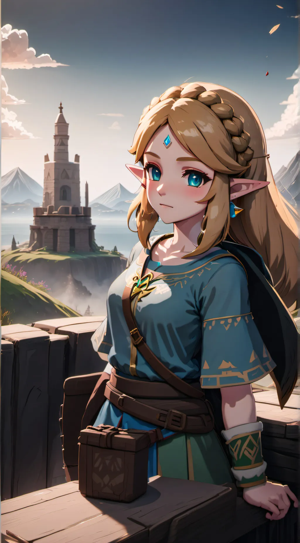 ai character: Zelda background