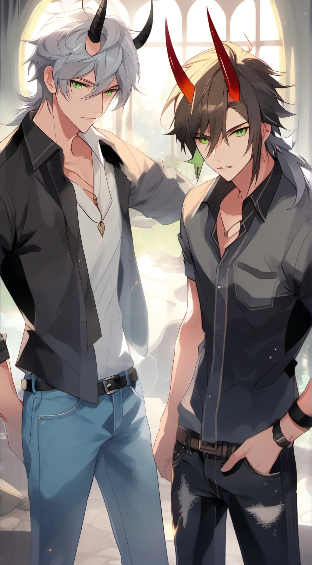 ai character: Dominick & Derrick background