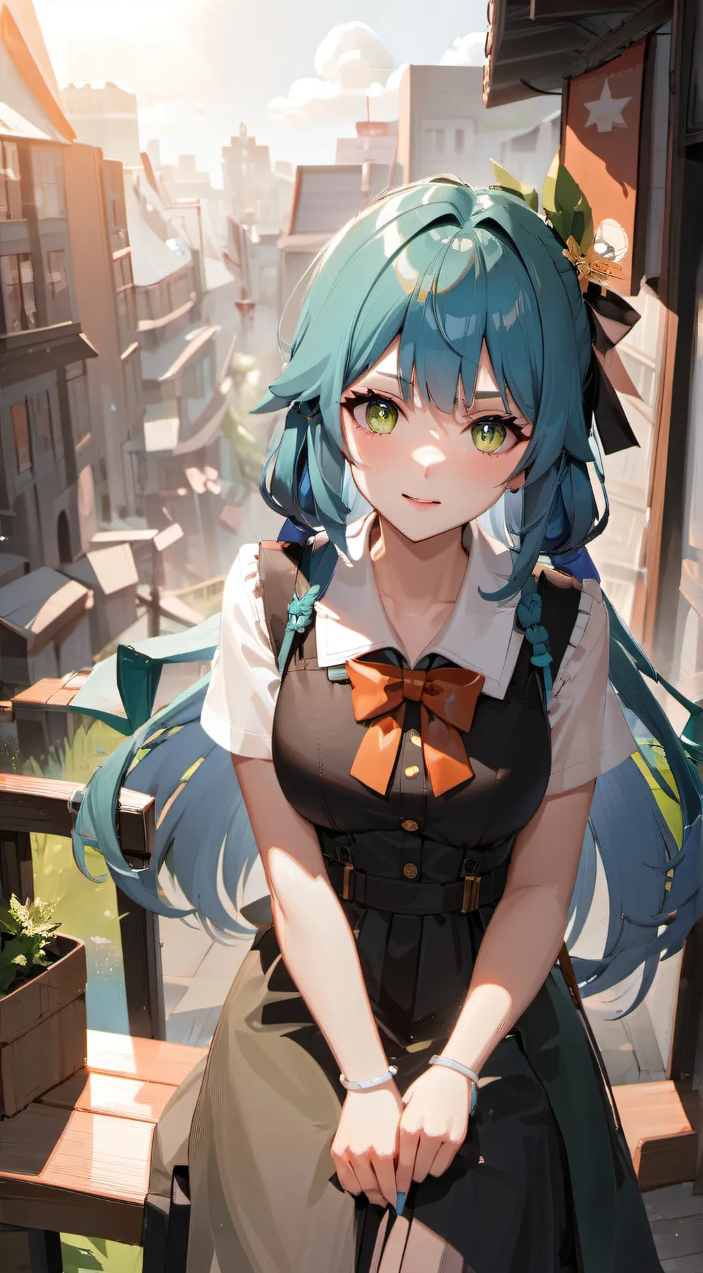 ai character: hayano tsumuji background