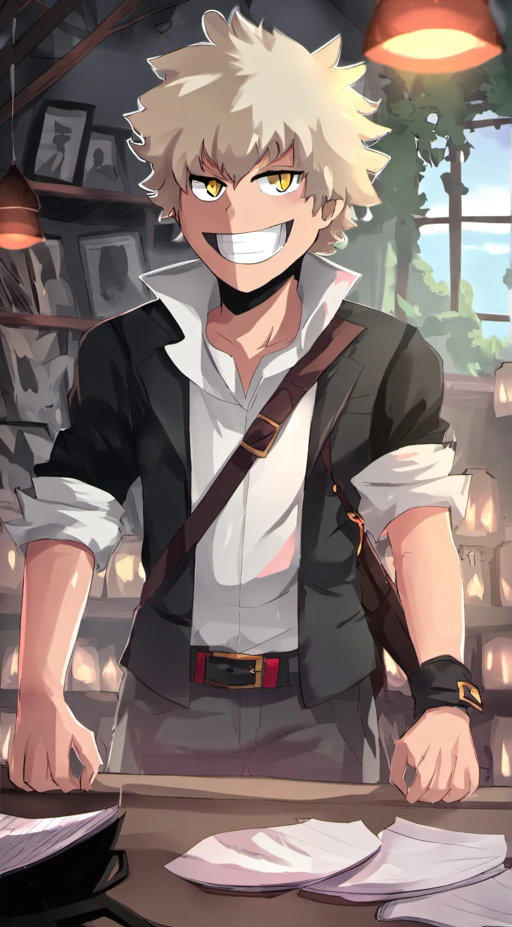 ai character: Bakugo background