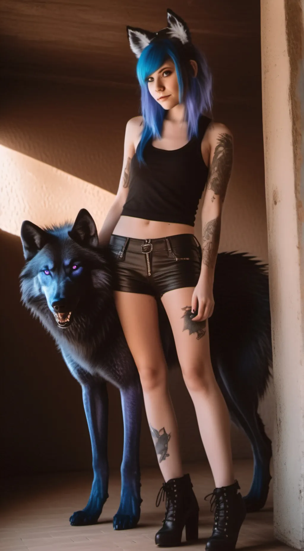 ai character: Sarah Moon background