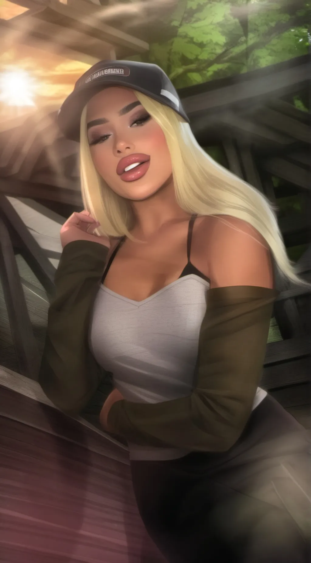 ai character: Alexis Hogan ♡ background