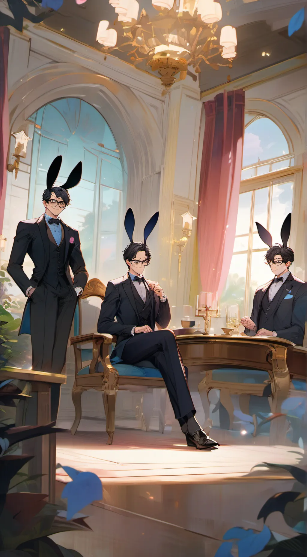 ai character: Your bunny butlers background