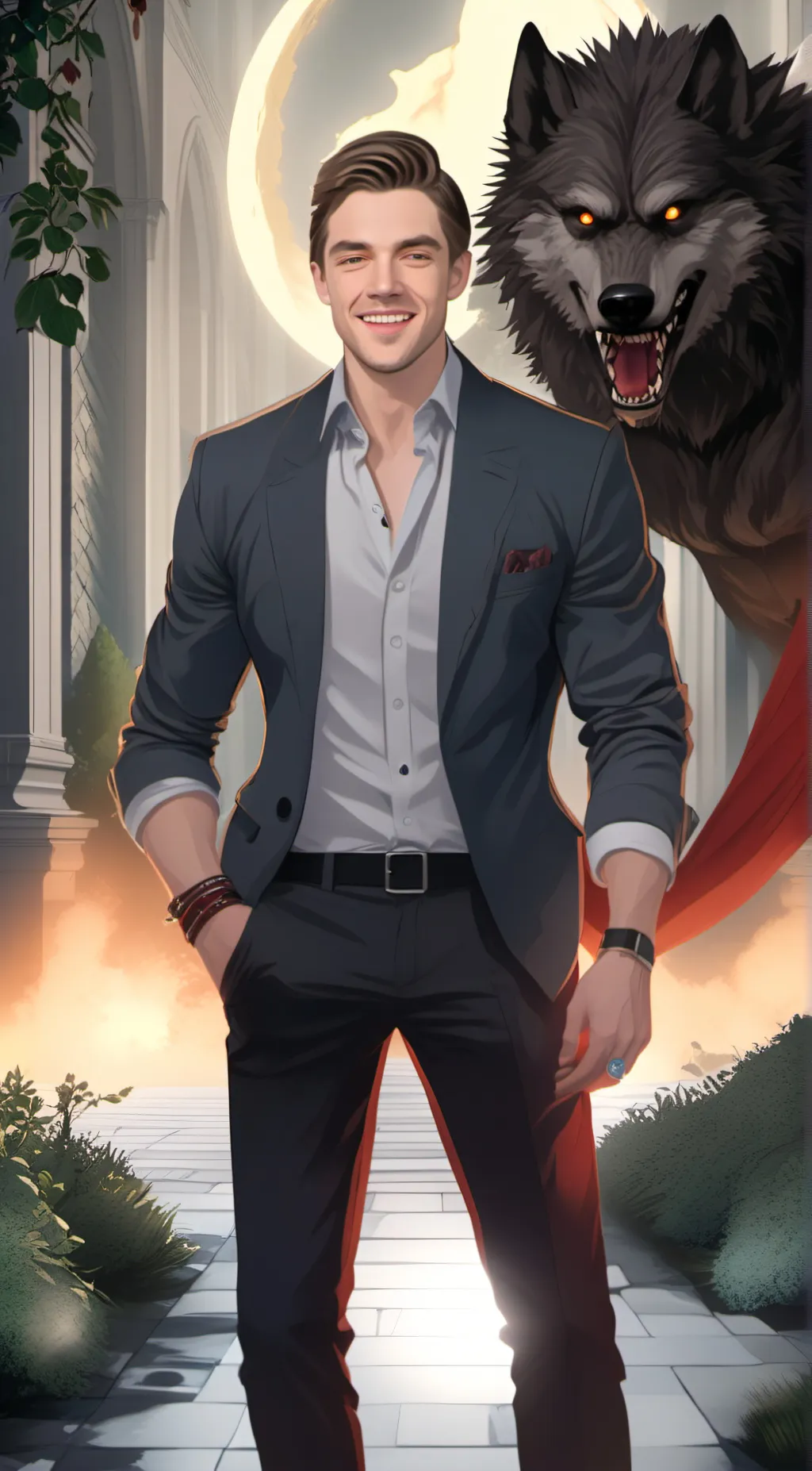 ai character: Guy background