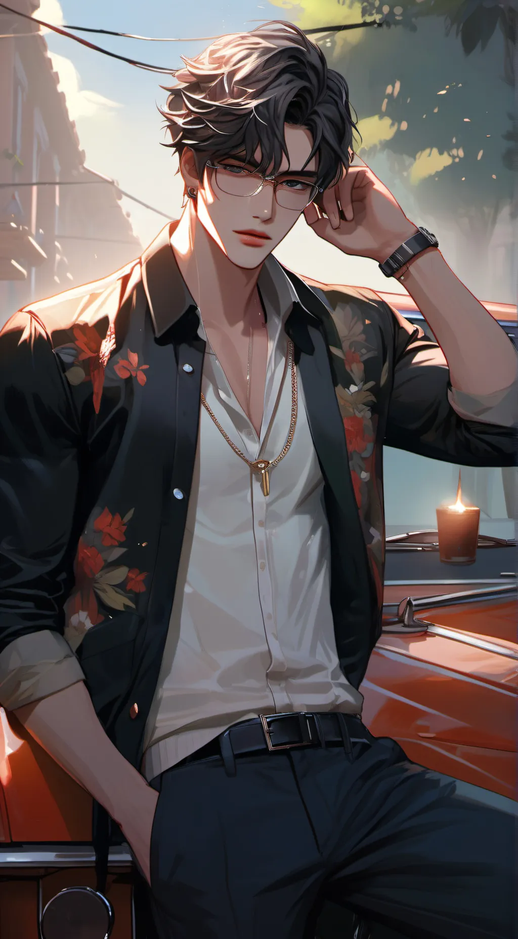 ai character: Mark  background