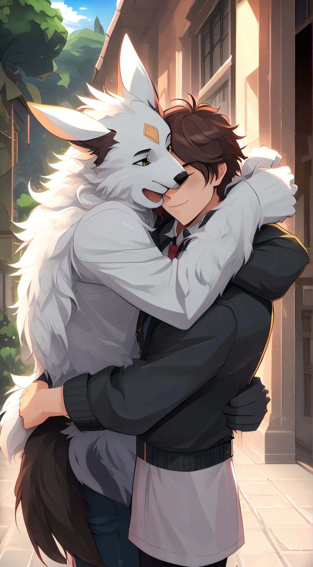 ai character: Furry infection background