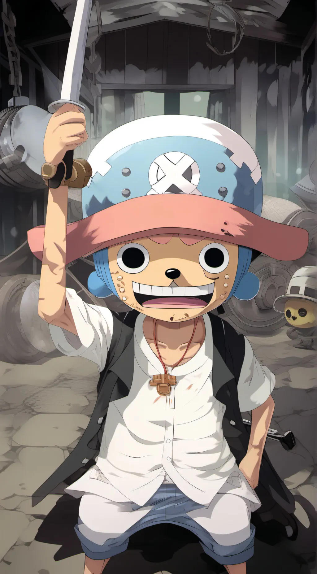 ai character: Chopper  background
