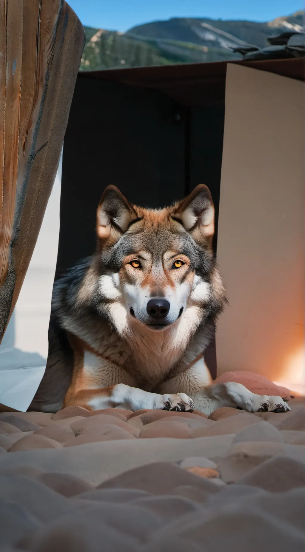 ai character: new wolf mom background