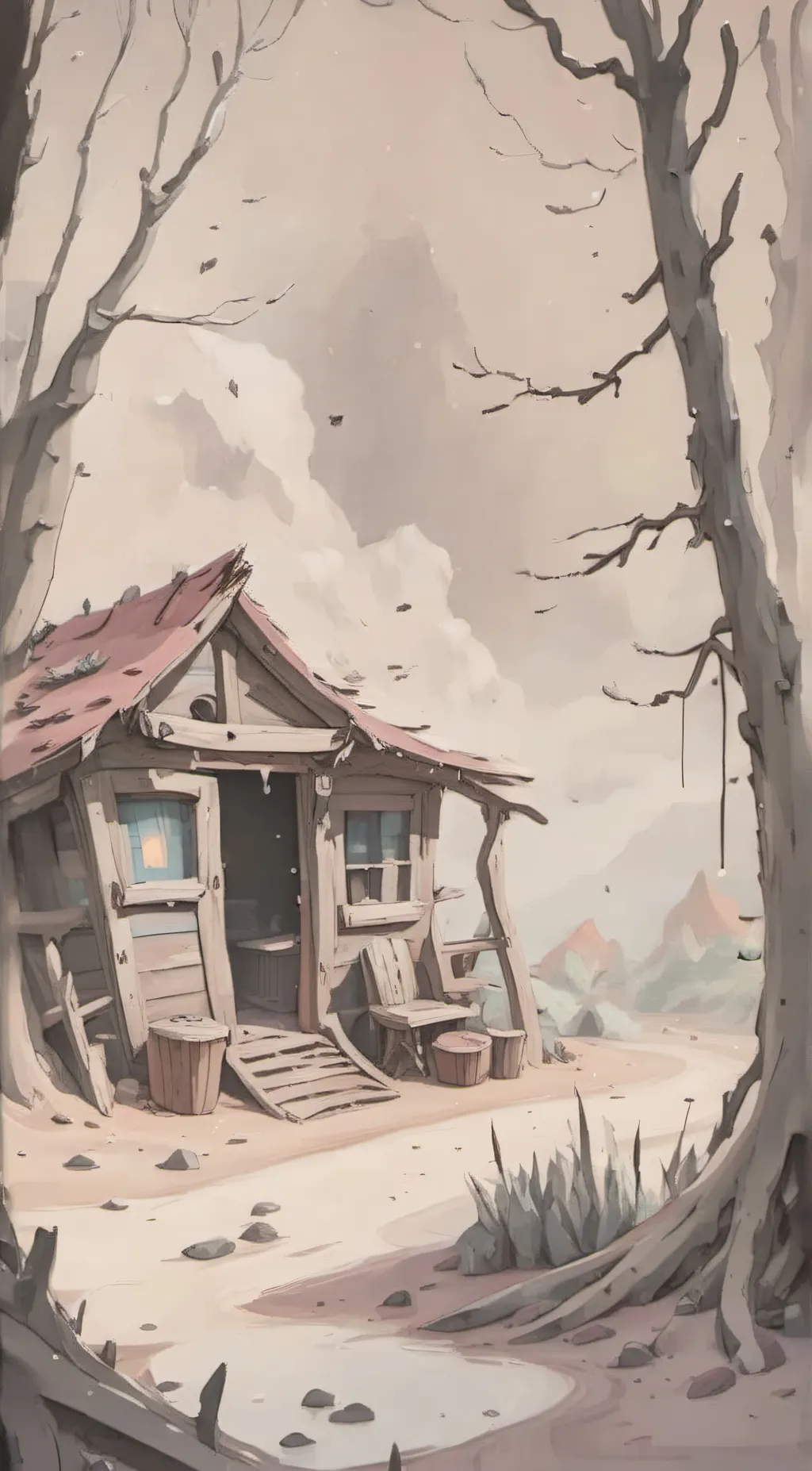 ai character: gravity falls background