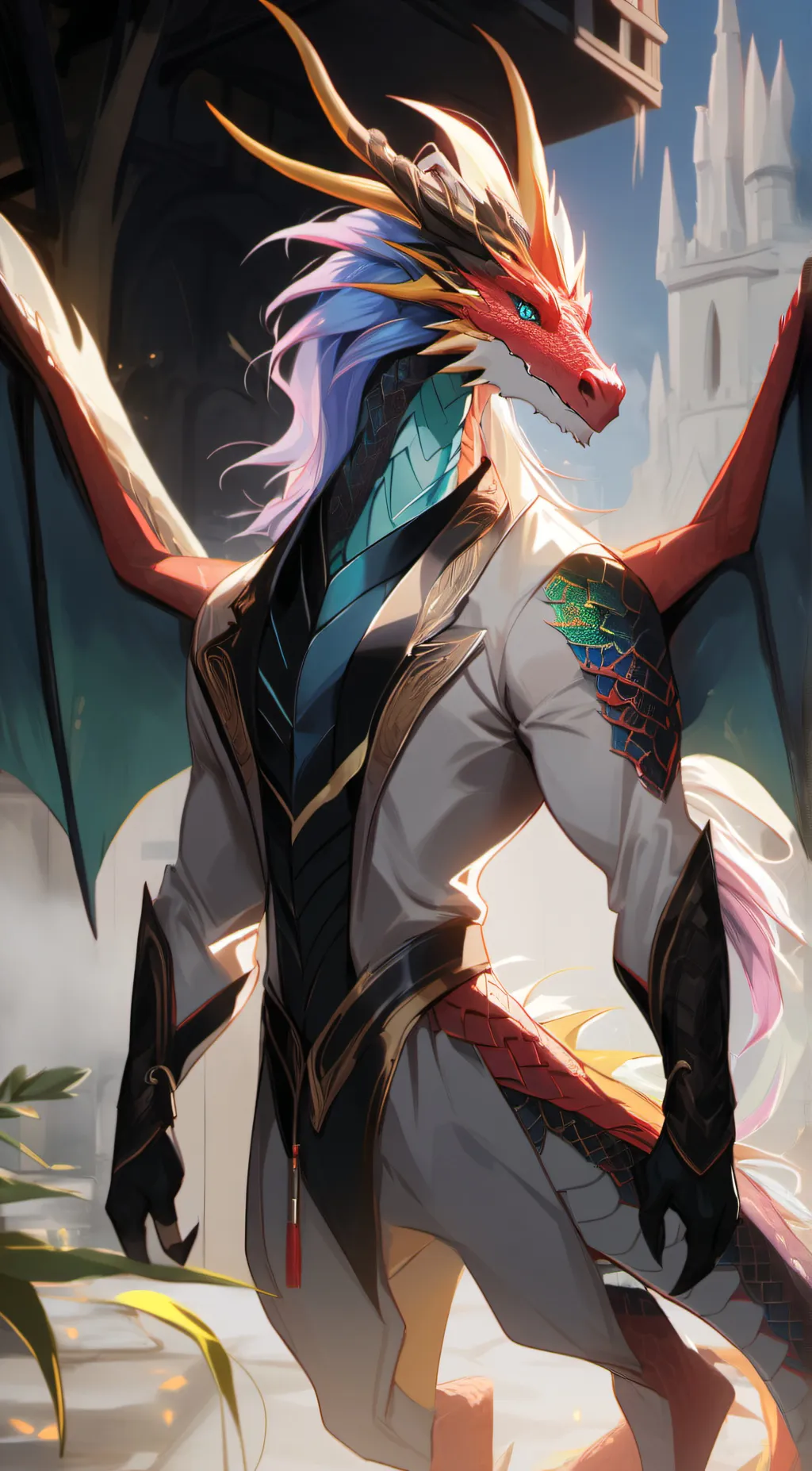 ai character: Sunrise  background