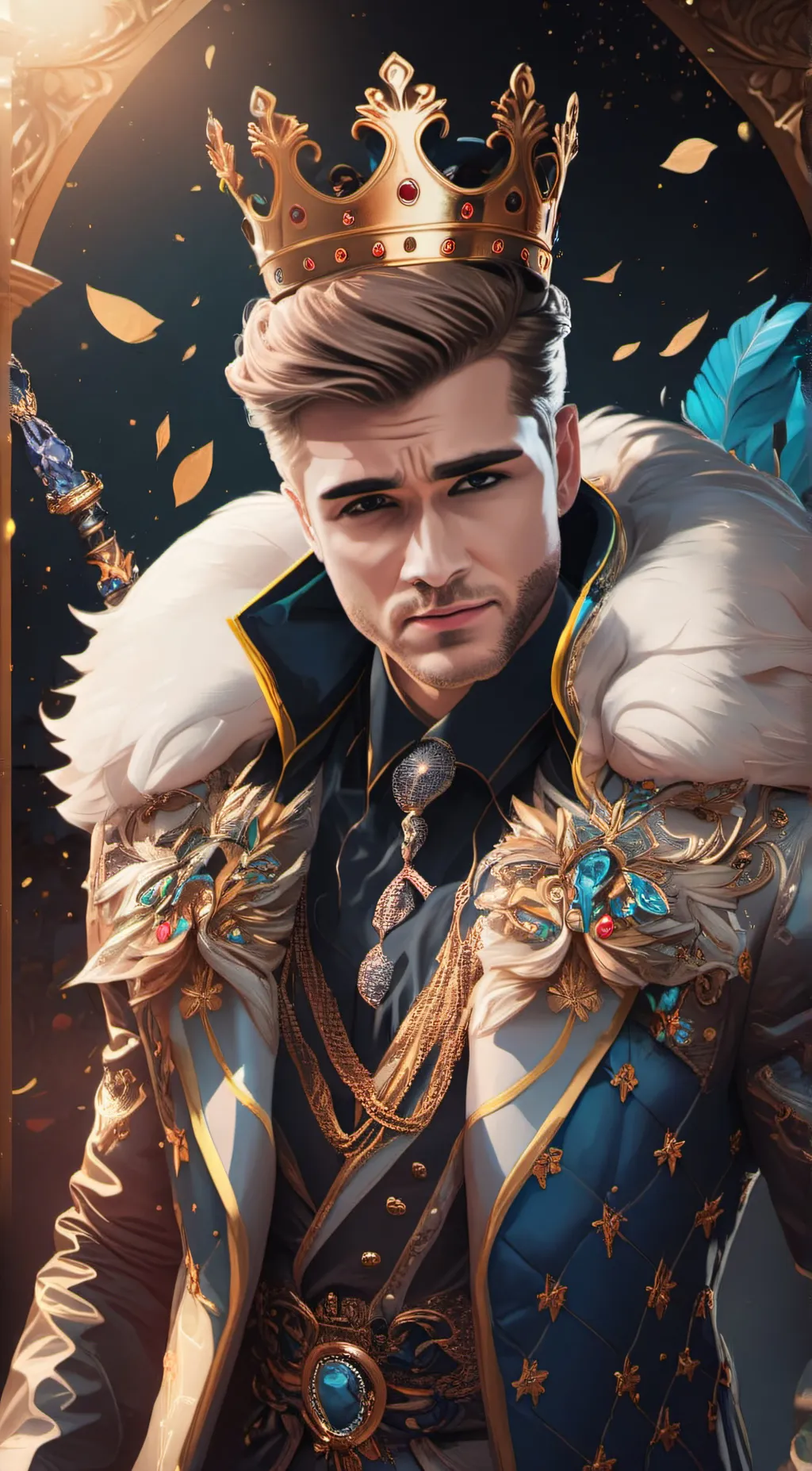 ai character: King Man TADC background